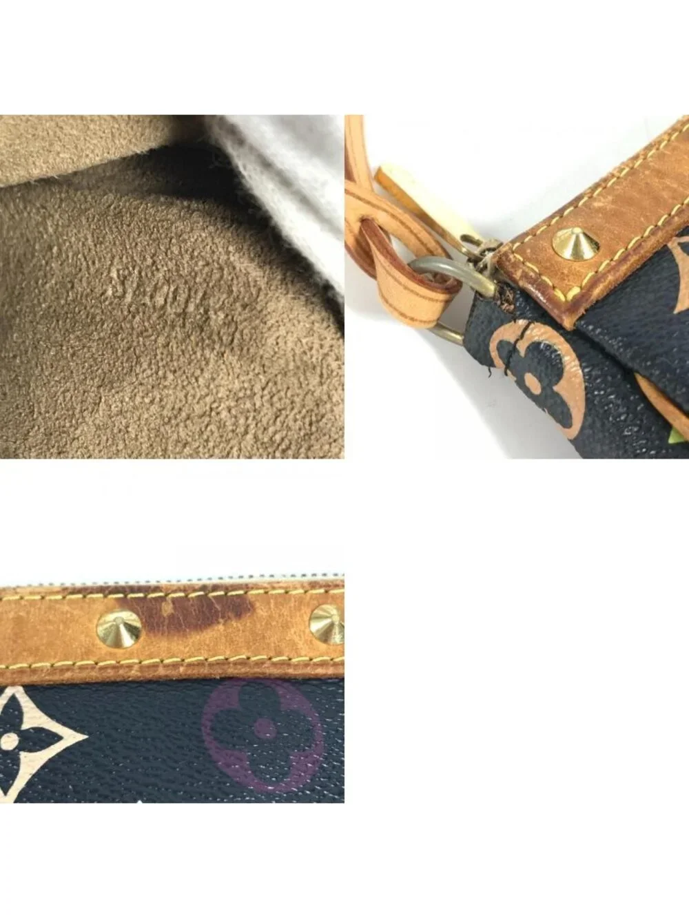 Louis Vuitton Shoulder Bag Pochette Soir Monogram Multicolor Canvas Noir Black